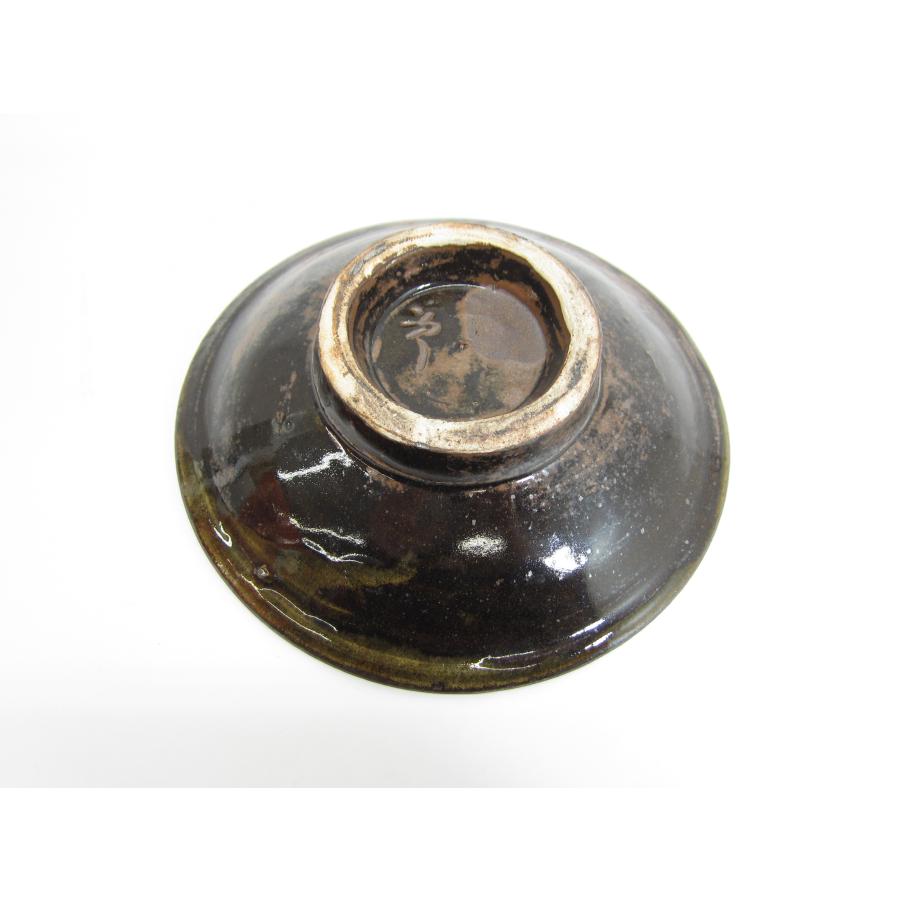 双魚文三寸皿 人間国宝 金城次郎作 工房読谷移動中期頃作品 やちむん