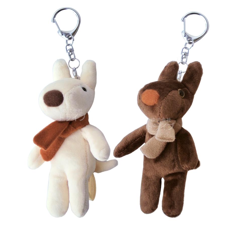 リサとガスパール Chocolate ぬいぐるみ マスコット キーホルダー 2体