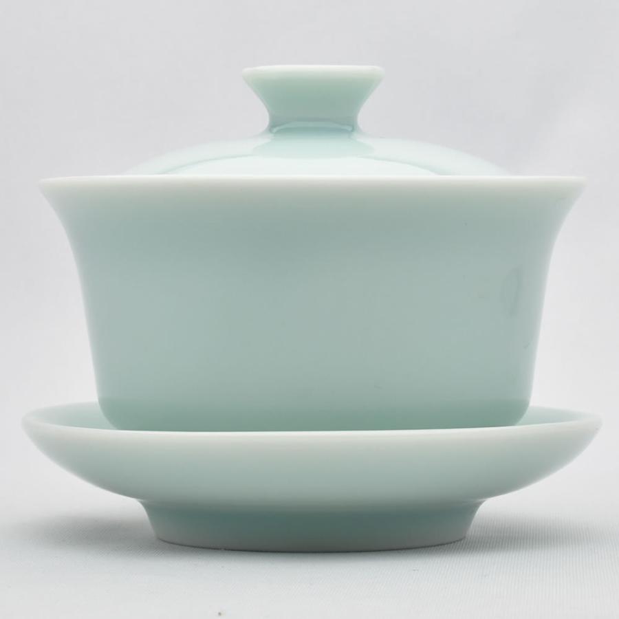 匠心蓋碗（龍泉青磁・弟窯粉青）120ml（満水170ml）｜中国茶器 天香茶