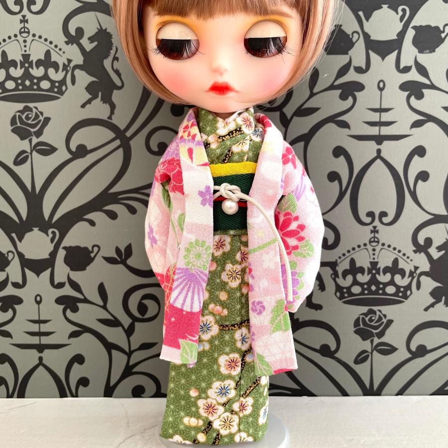 アイシードール ブライス 羽織 着物 作り帯 セット きもの アウト