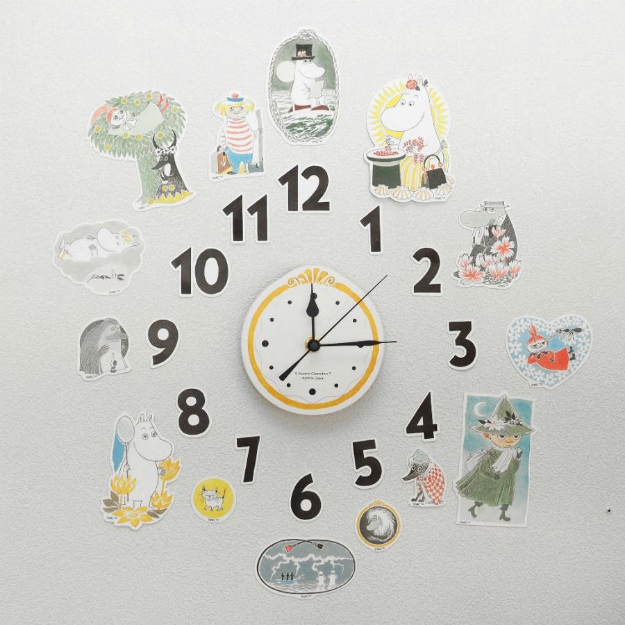 ウォールシールクロック MOOMIN ムーミン 時計 : grafe - 通販 - Yahoo