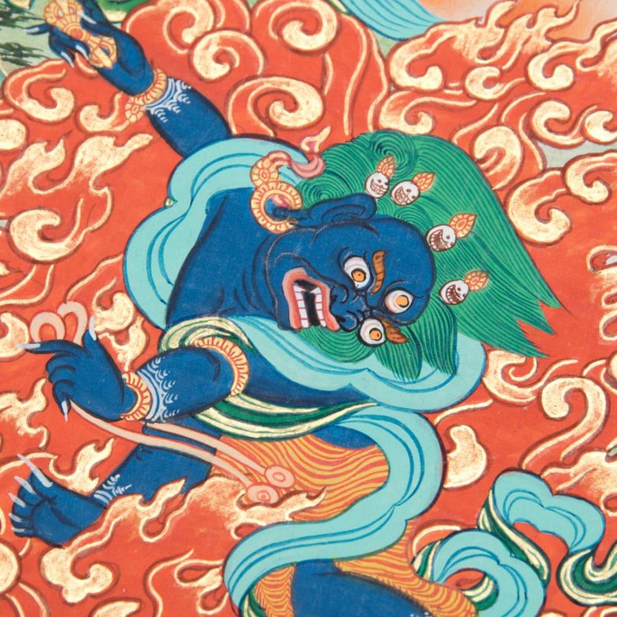 送料無料 釈迦牟尼仏 タンカ 仏画 マンダラ 〔一点物〕タンカ 釈迦牟尼