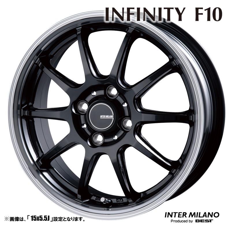 4本セット INFINITY インフィニティ F10 14インチ リム幅4.5J イン