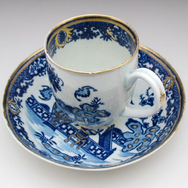 ROYAL WORCESTER ウースター 初期 藍染付 Batパターン ティーボウル