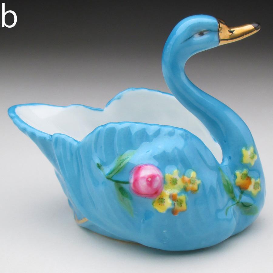 ノリタケ オールドノリタケ 金彩花絵白鳥型 ソルトボウル 6枚セット