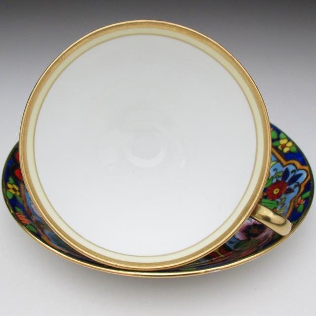 ノリタケ オールドノリタケ 金彩花籠絵 カップ＆ソーサー