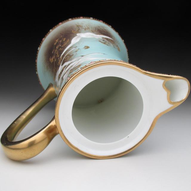 ノリタケ オールドノリタケ 金盛りジュール フライングスワン コーヒー