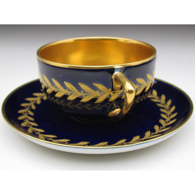 Rosenthal（ローゼンタール） コバルト金彩葉文 カップ＆ソーサー