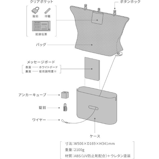 杉田エース oitec 宅配ボックス オイテック バッグインケース型 置き配