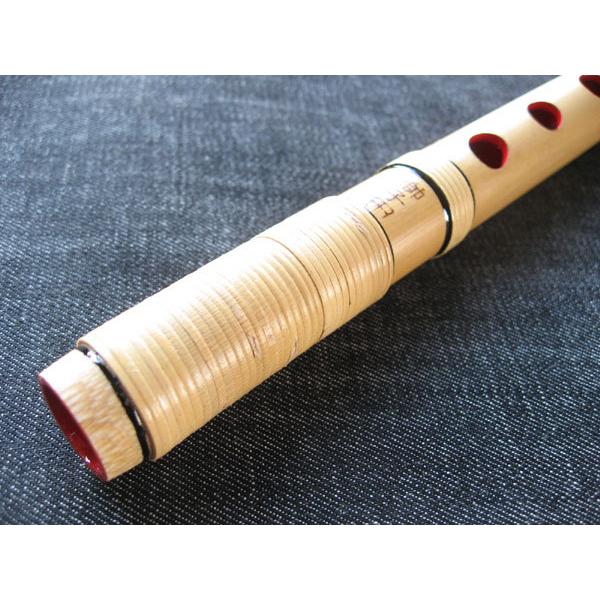 篠笛(しの笛)横笛 獅子田 竹渓 籐両巻 6穴 6本調子 お囃子調(お祭り用