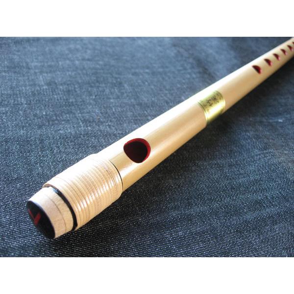 篠笛(しの笛)横笛 獅子田 竹渓 籐両巻 7穴 7本調子 お囃子調(お祭り用