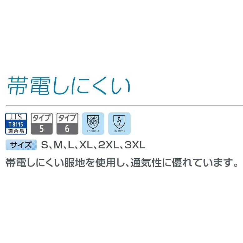 防護服 シゲマツ マイクロガード1500 3XLサイズ (10着) 重松製作所