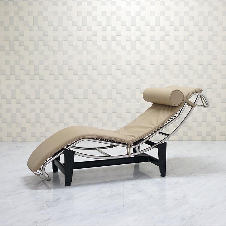 ル・コルビジェ LC4 シェーズロング 本革仕様 モスベージュ Le