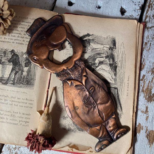 VINTAGE ≫ドイツ ヴィンテージ*古い コミカル ボトルオープナー*栓