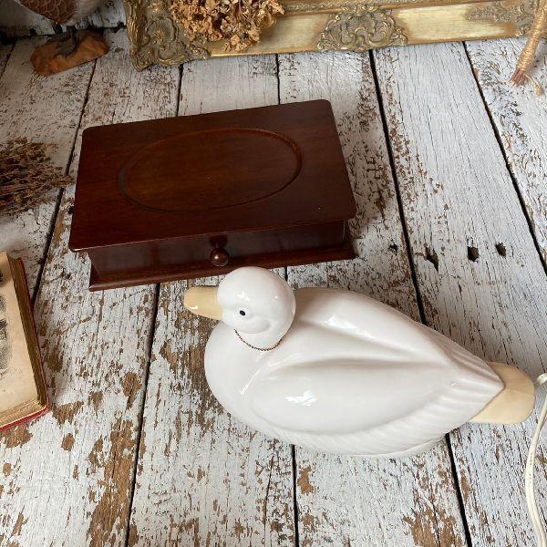 ≫70-80s ヴィンテージ*ROSIER ロジエ*陶器製 デコイ スタンドライト