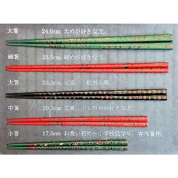 津軽塗の塗り箸を、お祝い・お返し・記念品・父の日・母の日・誕生日に