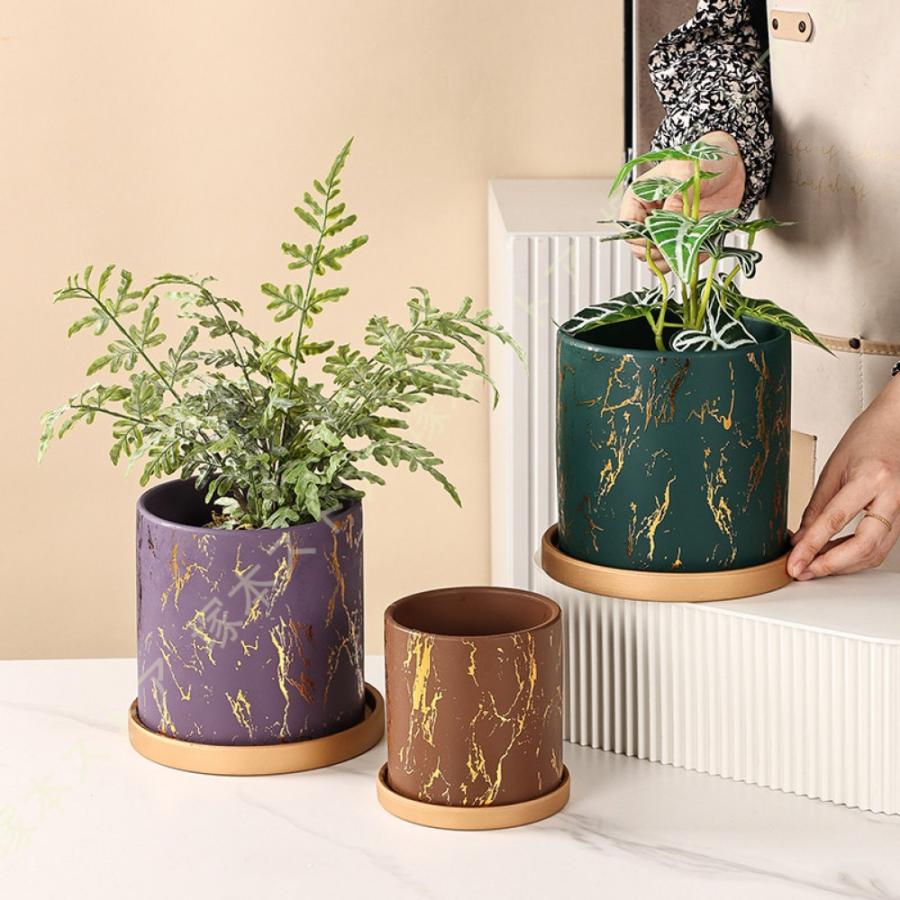 鉢 植木鉢 プランター 陶器鉢 おしゃれ - 鉢植え 鉢カバー 北欧 観葉