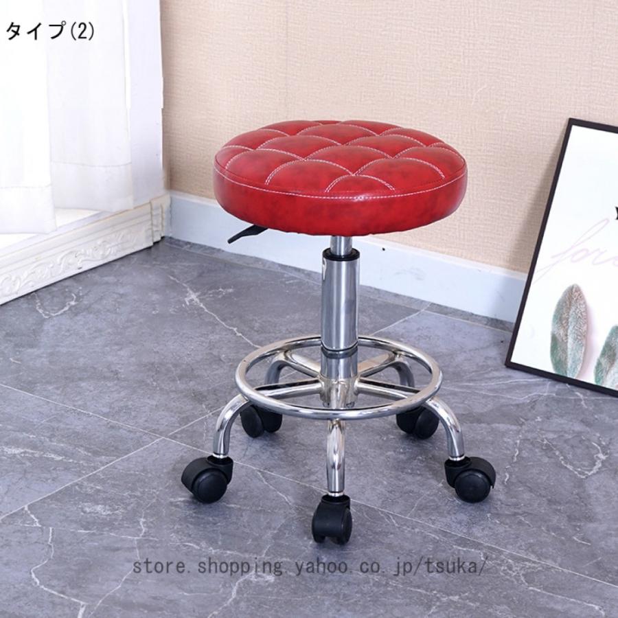 スツール キャスター付き 丸椅子 作業用 椅子 イス チェア 丸イス 昇降