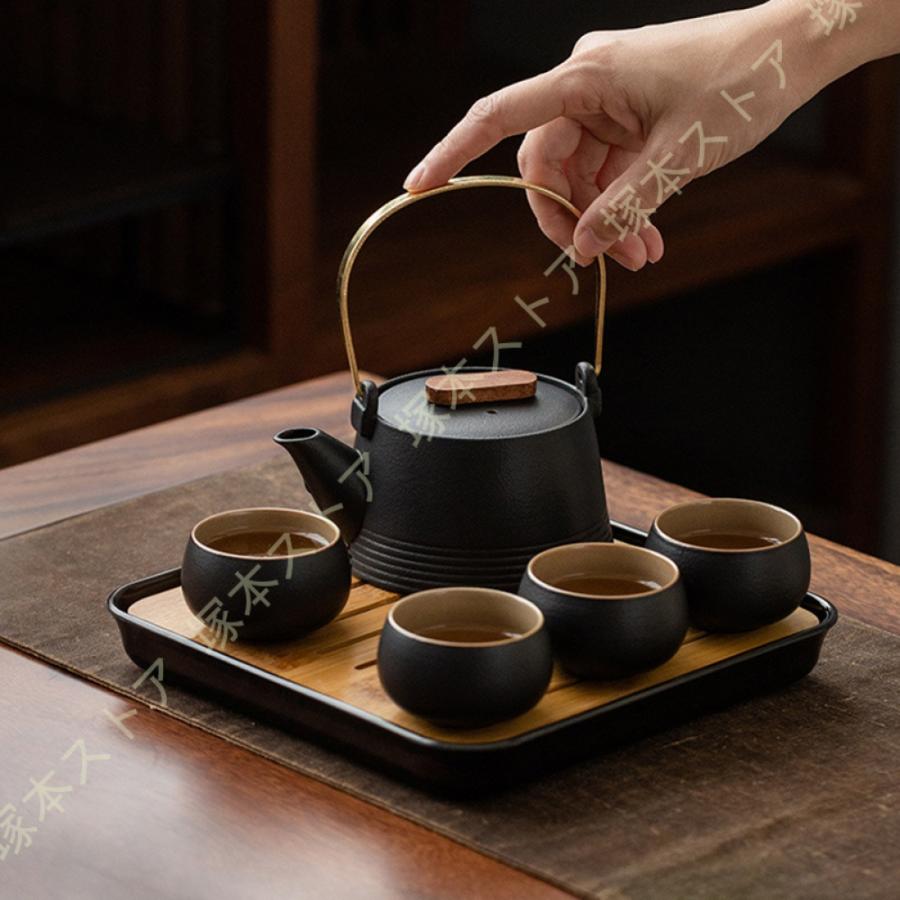トウジキトンヤ チャイ 湯瓶 270cc＋煎茶碗 4個 急須 湯呑 セット