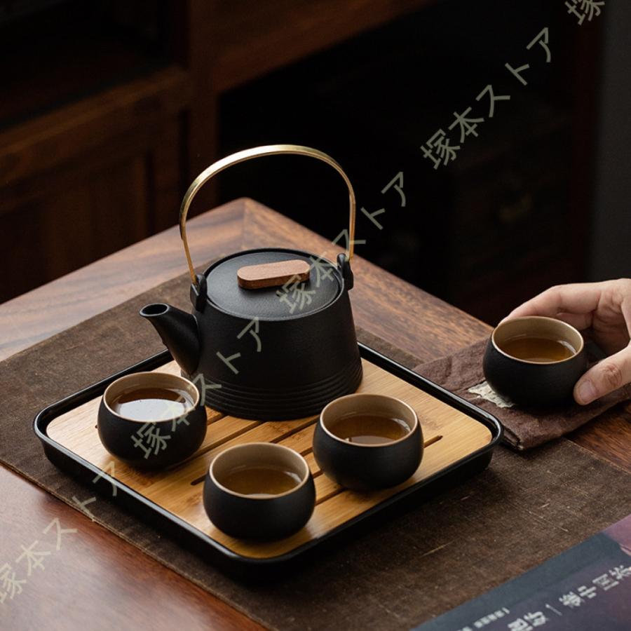 トウジキトンヤ チャイ 湯瓶 270cc＋煎茶碗 4個 急須 湯呑 セット