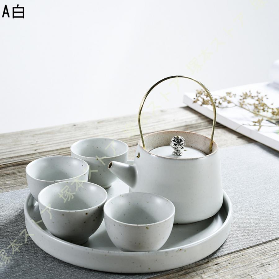 急須 急須セット190ml 丸平型急須 お茶の葉桐 急須茶器セット セラ