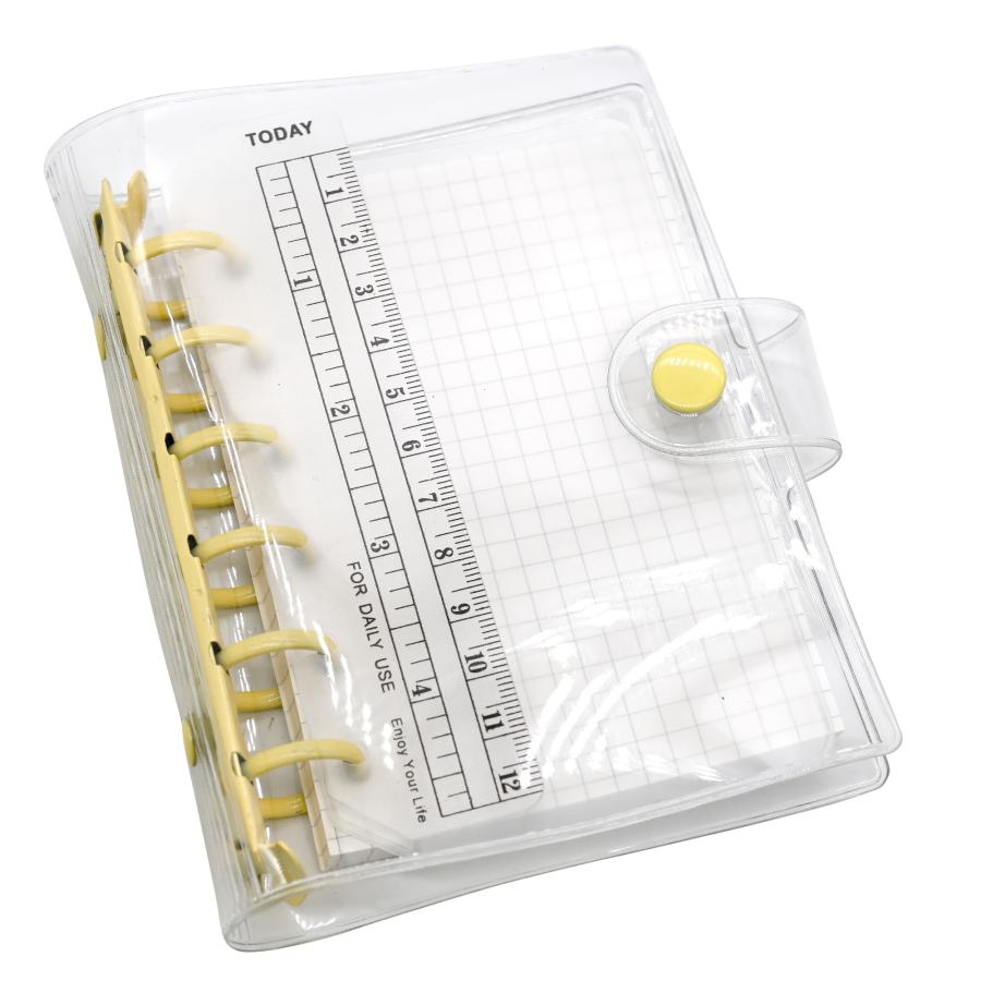 TSUKURIRO ミニ6穴 システム手帳 カラー リング PVC バインダー