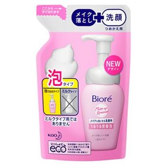 Biore 花王 ビオレ メイクも落とせる洗顔料 うるうる密着泡 つめかえ用