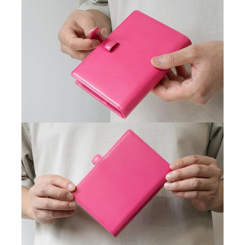 ベルト付き】【システム手帳 ミニ6穴】【本革バインダー・レザー