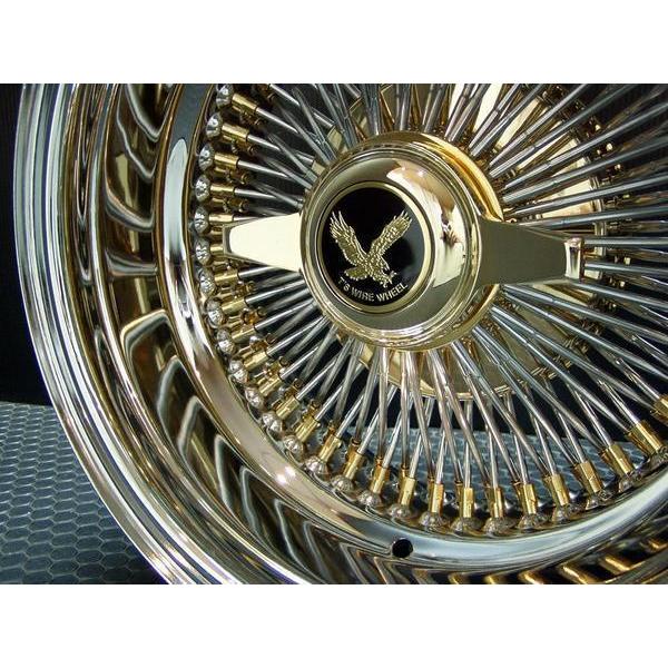 ワイヤーホイール T's WIRE 14X7J REV100SP トリプルゴールド4本セット