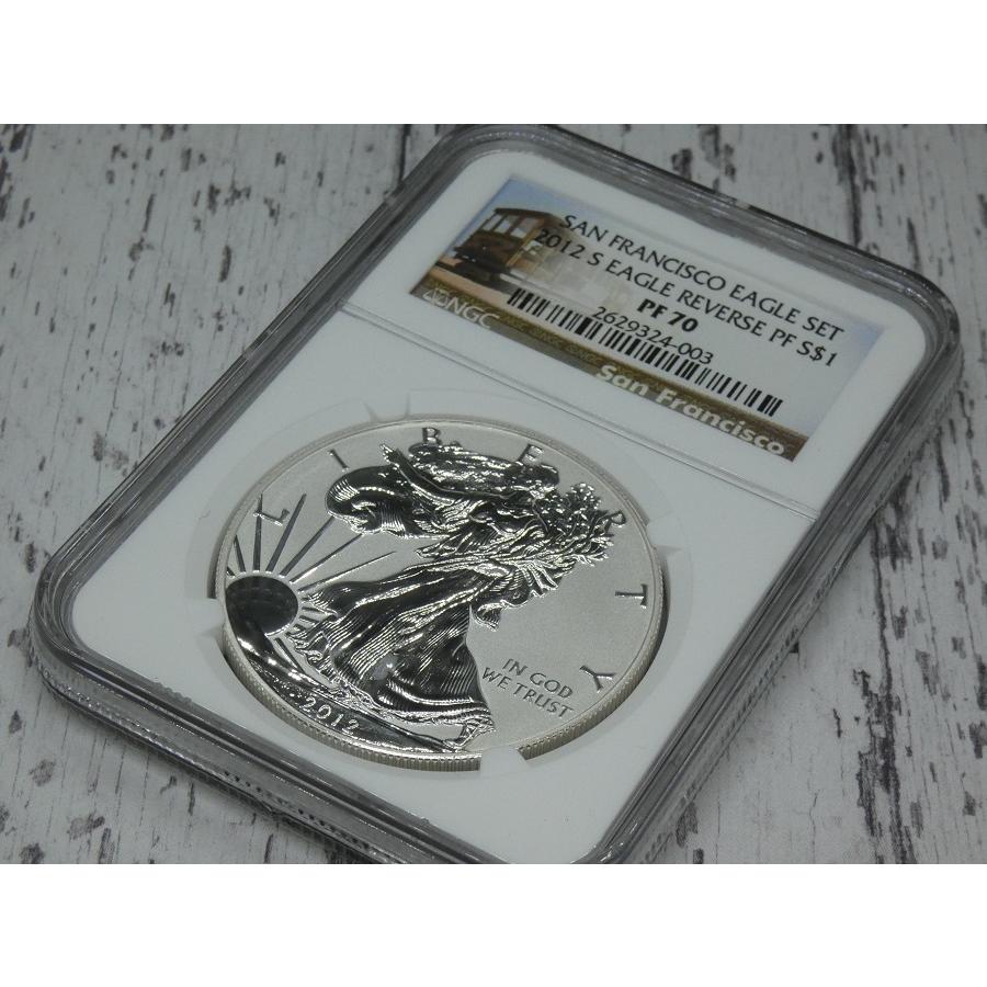 最高鑑定 NGC PF70 リバースプルーフ イーグル銀貨 2012年 アメリカ