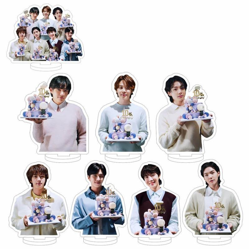 2番目半額 BTSグッズ FESTA 防弾少年団 写真 卓上 10cm バンタン 両面