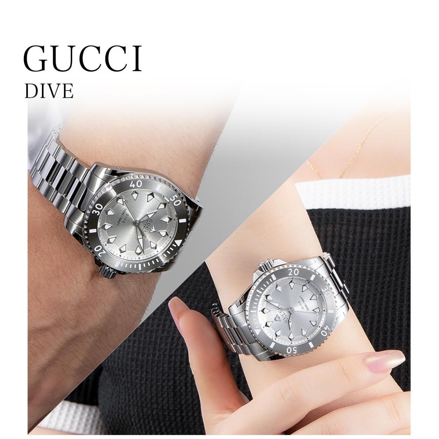 GUCCI（グッチ） メンズ 時計 ダイブ DIVE 自動巻 シルバー YA136354