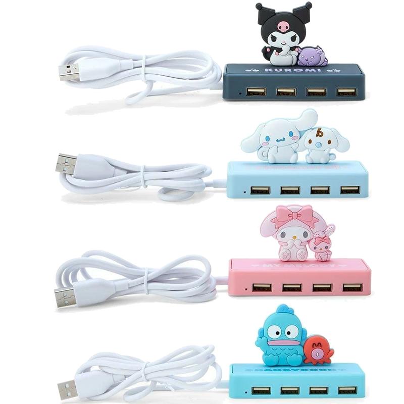 sanrio（サンリオ） USBハブ スリム 4ポート さんりお USBハブ PC