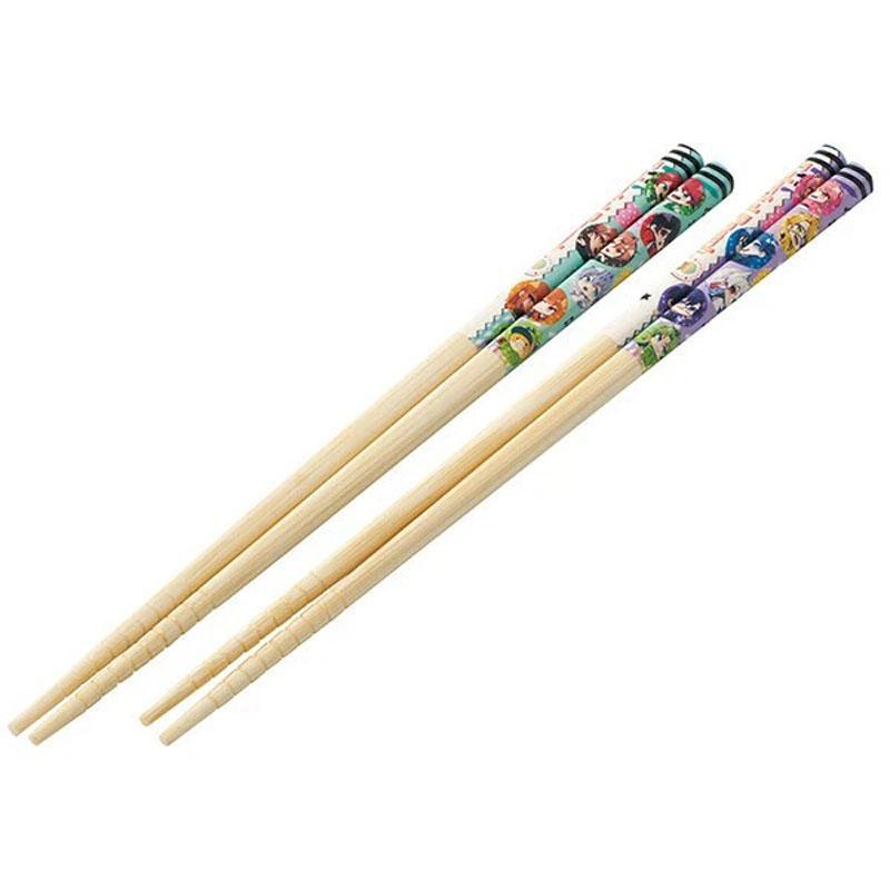 スケーター カラフルピーチ 竹箸 21cm 2膳セット カラピチ おはし