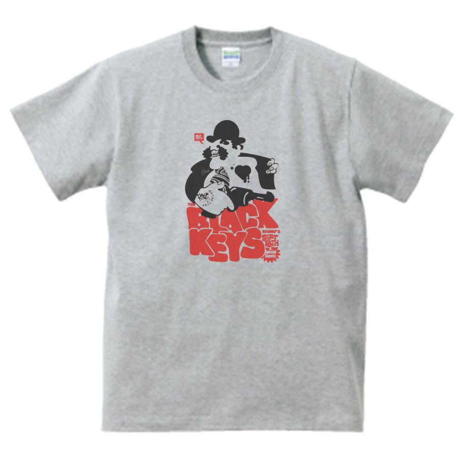 BLACK KEYS 音楽Tシャツ ロックTシャツ バンドTシャツ グレー : うえき