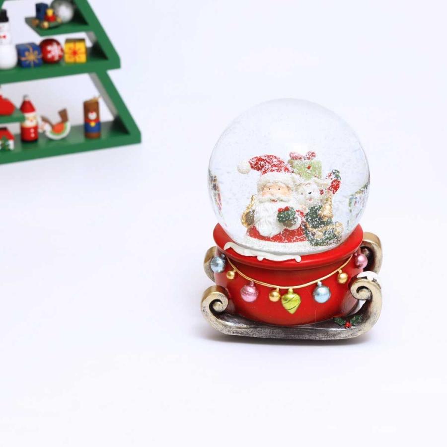 スノードーム クリスマス オルゴール サンタ・ソリ サンタ・トナカイ