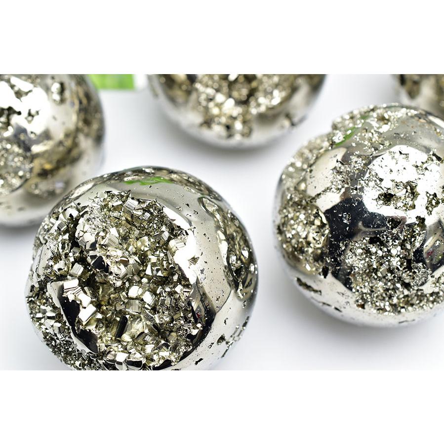 パイライト 黄鉄鉱 丸玉 置物 約58mm〜60mm珠前後 天然石