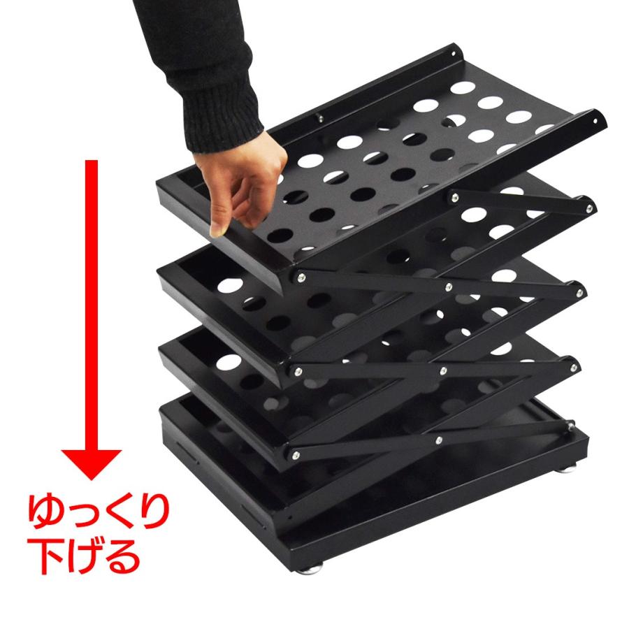 URiSAPO（ウリサポ） カタログスタンド 折りたたみ式 4段 片面