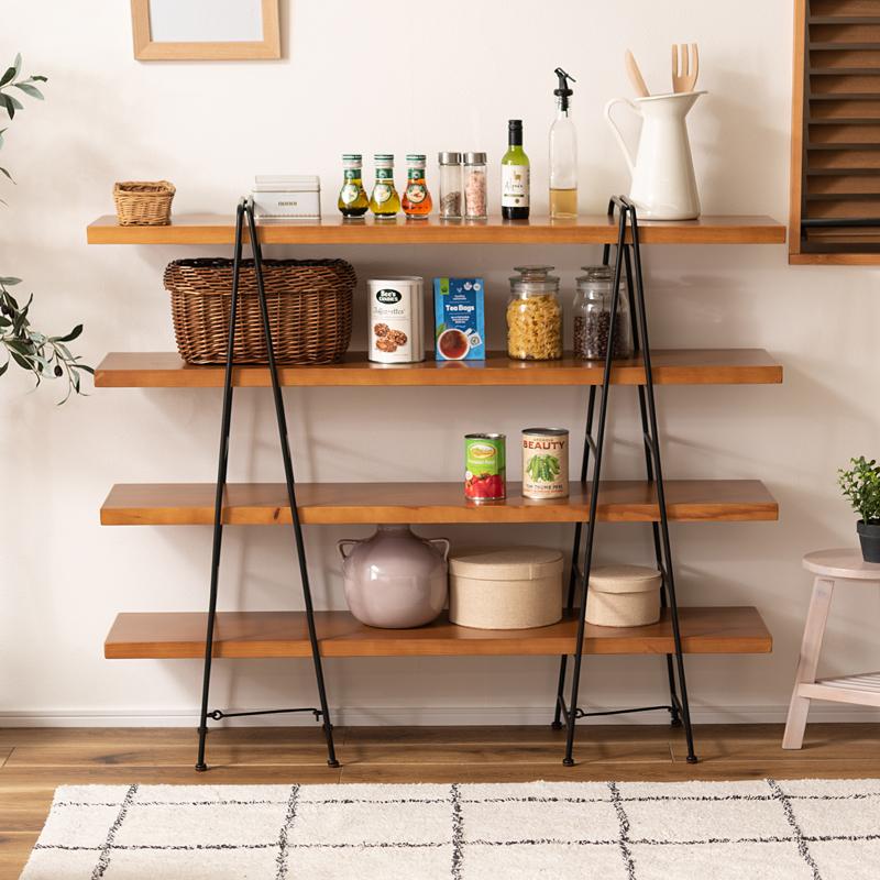 東谷 シェルフ 棚 組立て簡単 収納棚 オープンラック 飾り台 4段