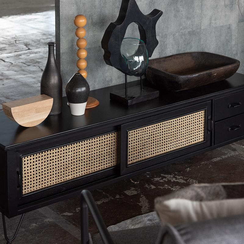 東谷 TVボード ロータイプ 150cm おしゃれ 引き出し付き 2杯 北欧