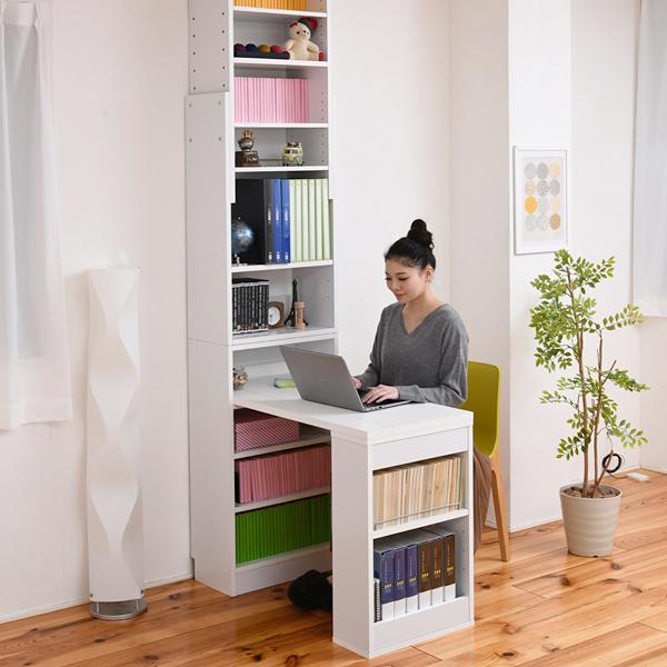 JK-PLAN（ジェイケイ・プラン） デスク 机 本棚 上置き セット 棚付き