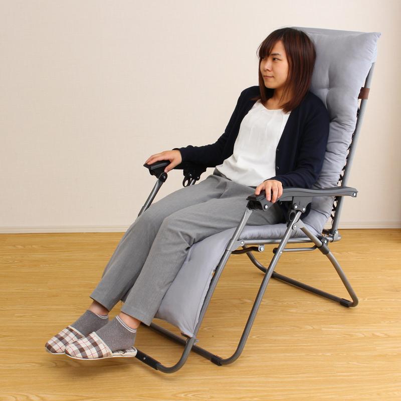 谷村実業 リクライニングチェア 一人用 折りたたみ 折り畳み 折畳み