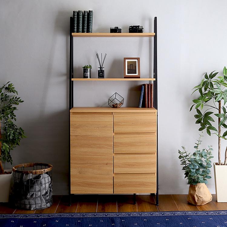 ホームテイスト（HOME taste） 収納棚 ラック チェスト 扉 オープン