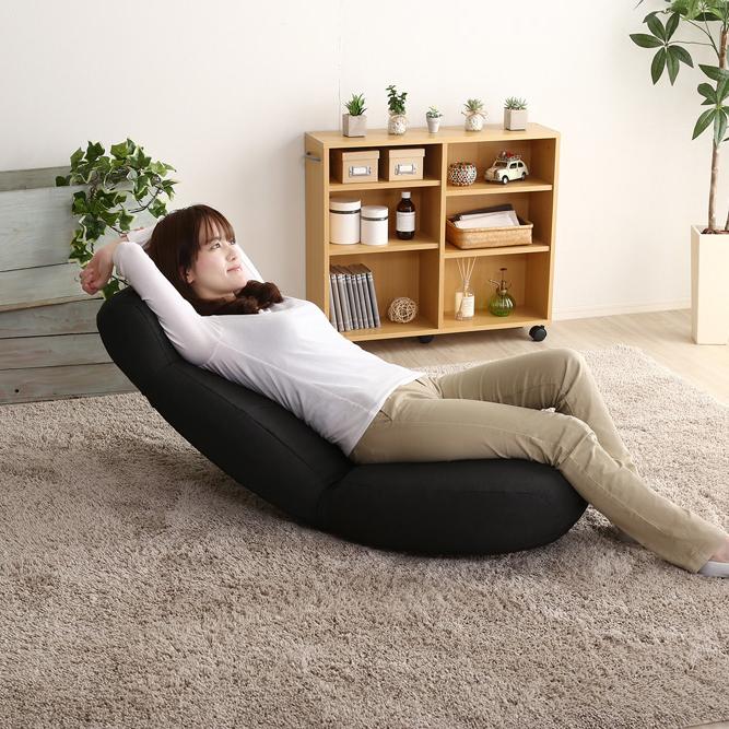 座椅子 リクライニング 折り畳み 折りたたみ チェア 日本製 ハイバック