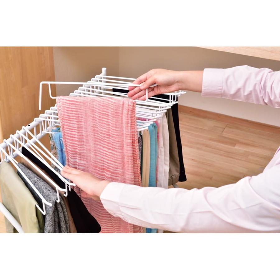 ズボン ハンガー スラックス クローゼット 収納 ウォークイン ビー
