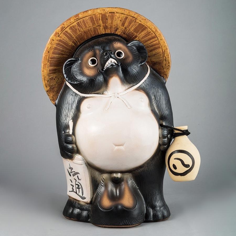 信楽焼たぬき40号 福狸 H125cm : 器屋一信ヤフー店 - 通販 - Yahoo