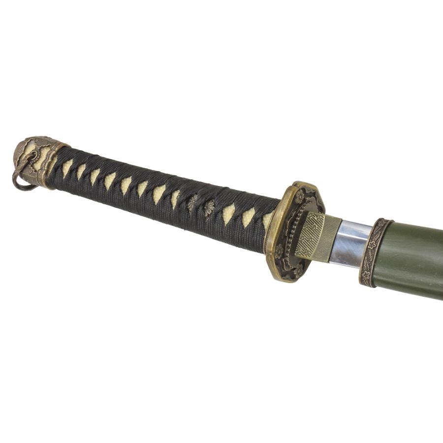 模造刀 軍刀 陸軍大刀 黒柄 国防色木鞘 GN-1 : 岐阜関刃物工房V.ROAD