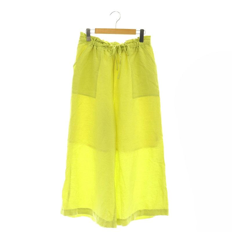 ディニテコリエ Dignite Collier リネンワイドギャザーパンツ イージー