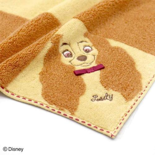 ミニタオル 無撚糸スチームシャーリングタオルハンカチ わんわん物語