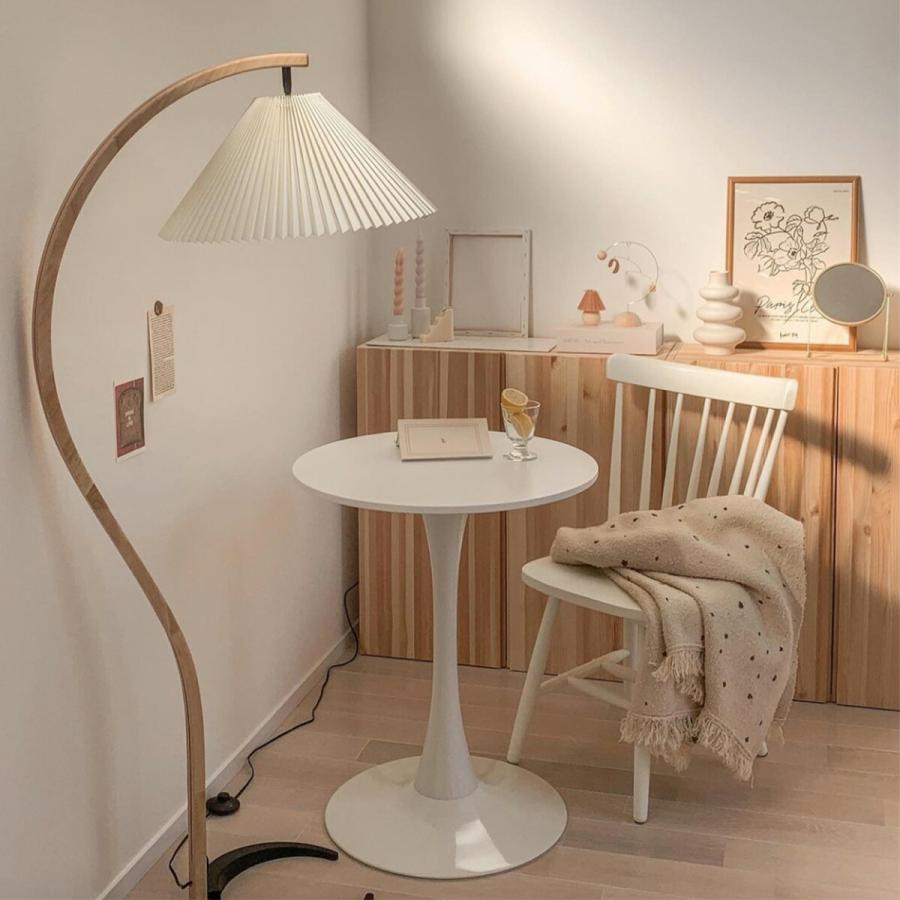 VeroMan フロアライト スタンドライト レトロデザイン プリーツ